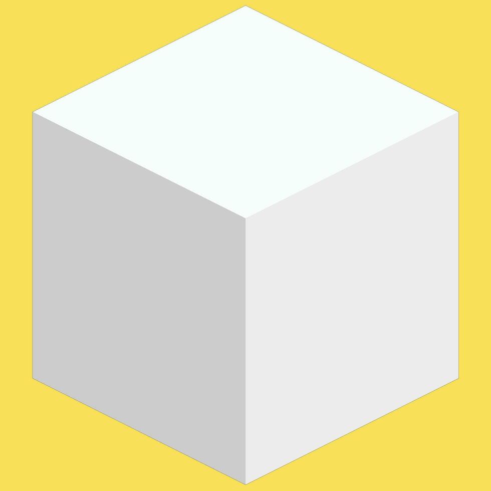 cubo formas diseño vector