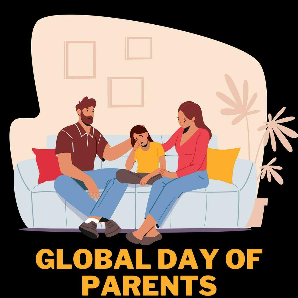 día mundial de los padres vector