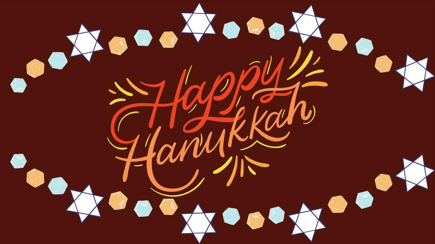Happy Hanukkah design vector