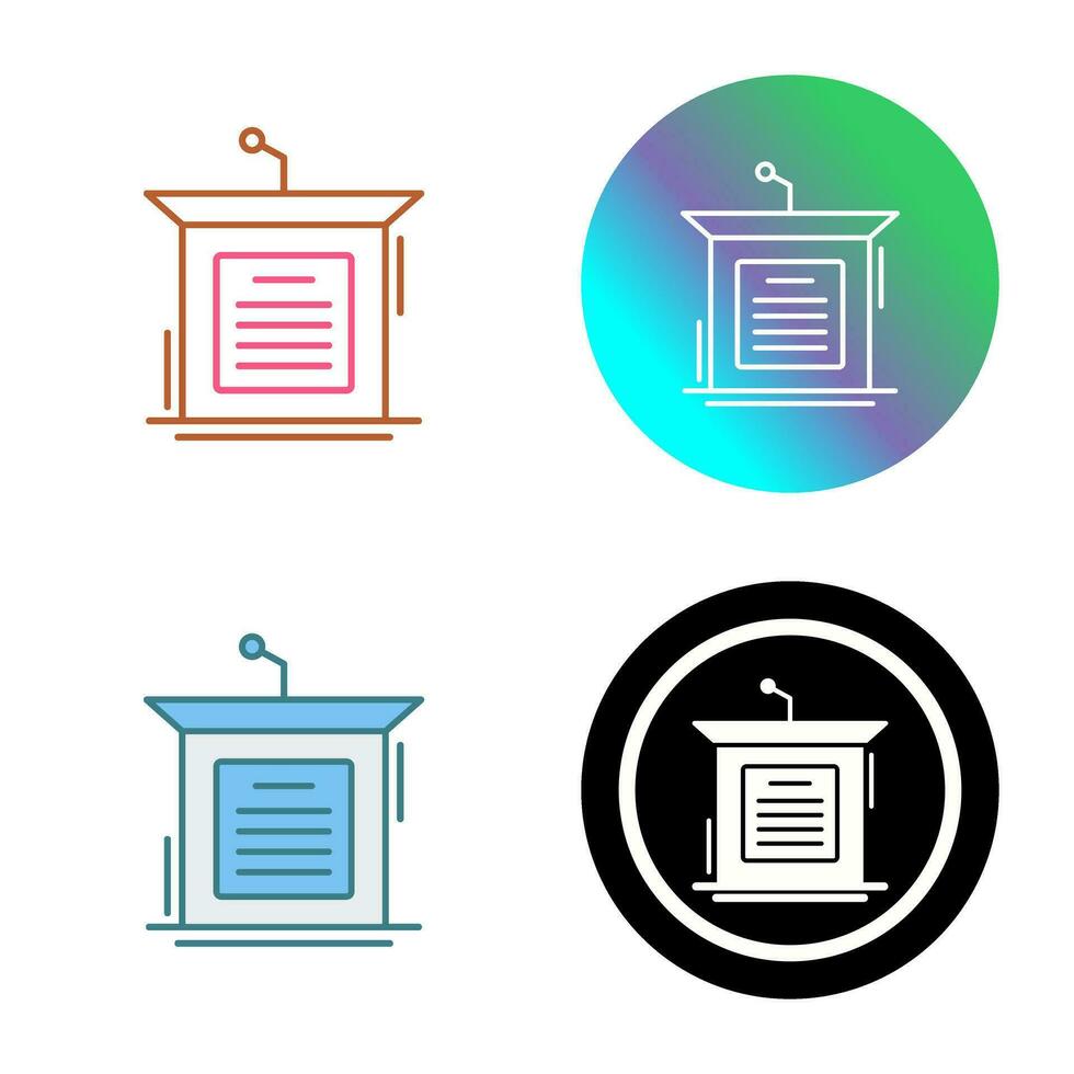 Podium Vector Icon