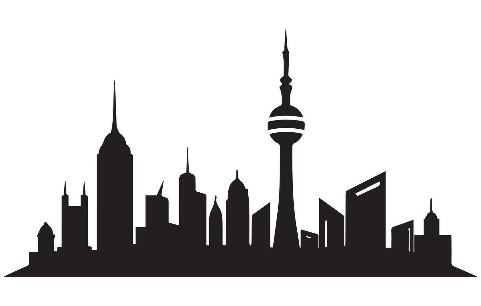 Modern Kuala Lumpur City Skyline Design,Kuala Lumpur skyline detailed silhouette. Vector illustration