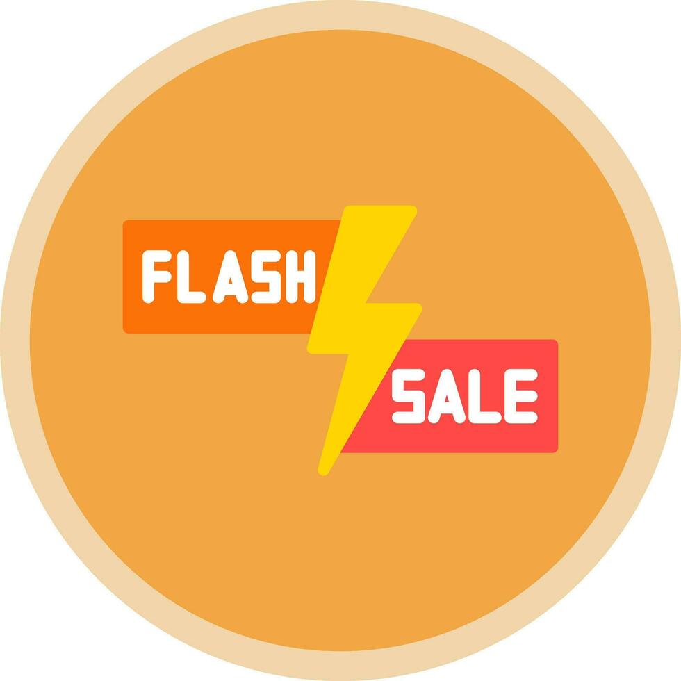 Flash Sale Lightning Vector Icon Design