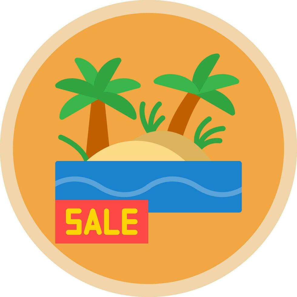 Sale Oasis Vector Icon Design