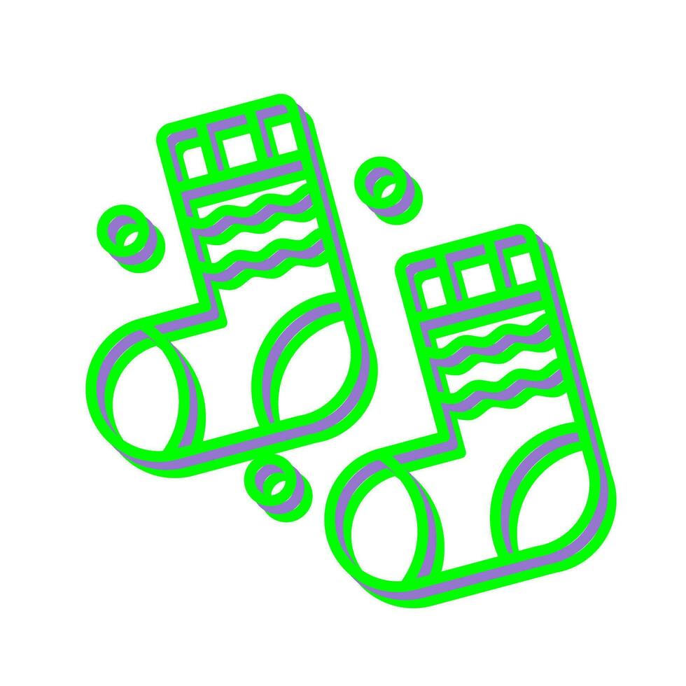 Winter Socks Vector Icon