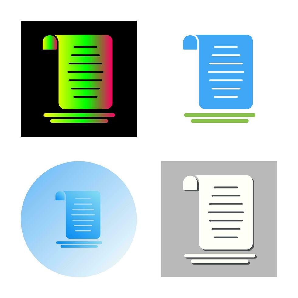 Document Vector Icon