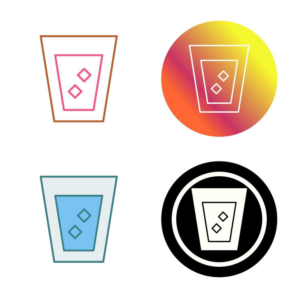 Unique White Russian Drink Vector Icon