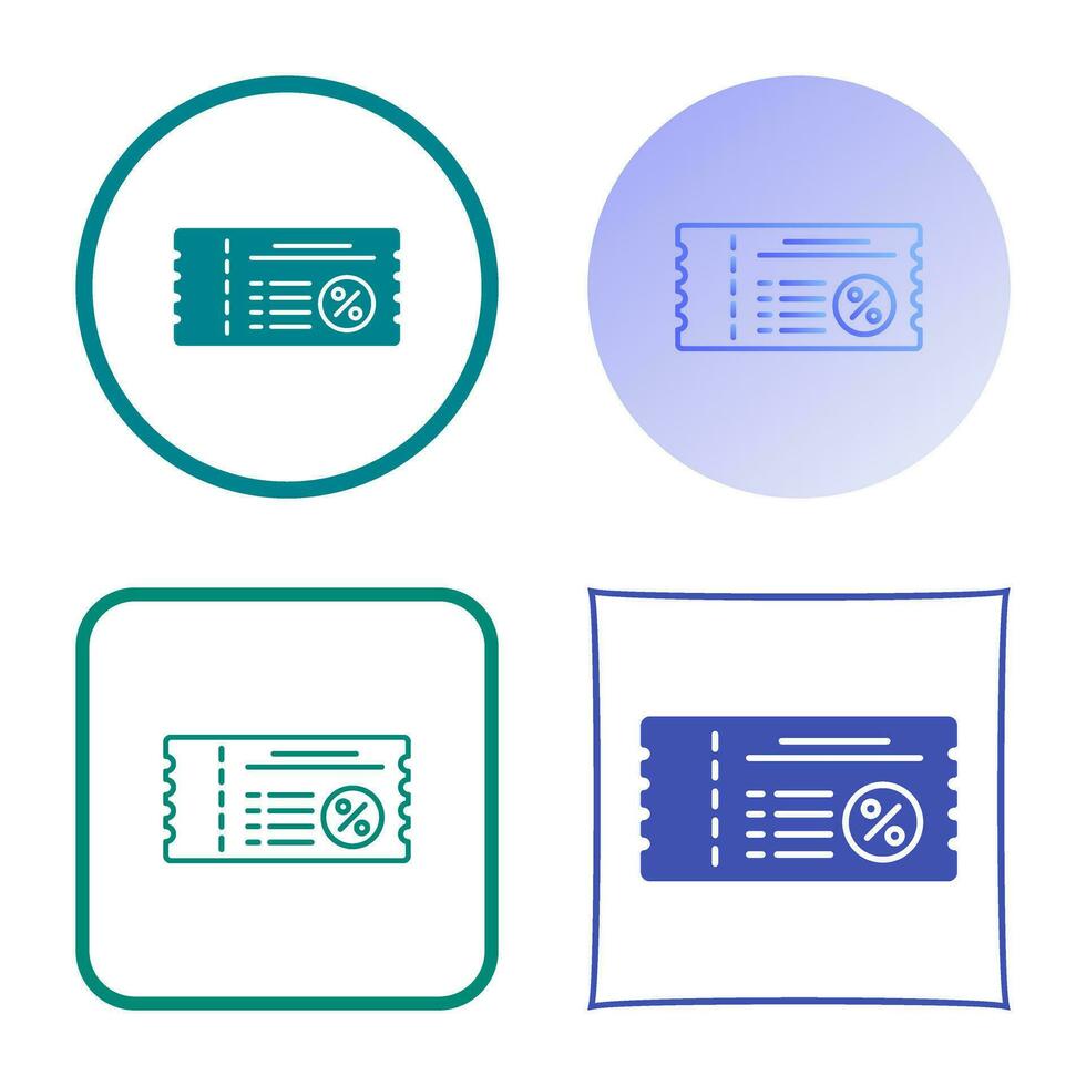 Voucher Vector Icon