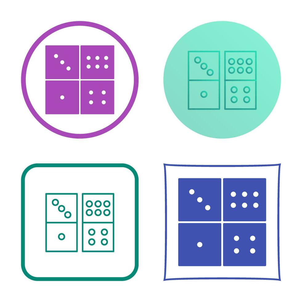 Domino Game Vector Icon