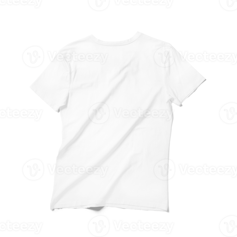 Close up view v neck t shirt isolated png