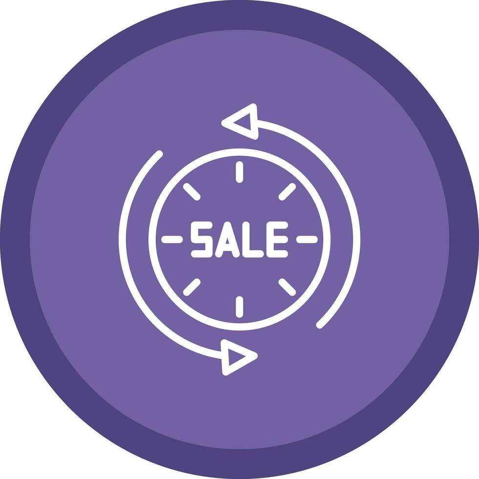 Sale Time Traveler Vector Icon Design