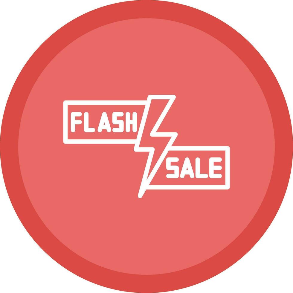 Flash Sale Lightning Vector Icon Design