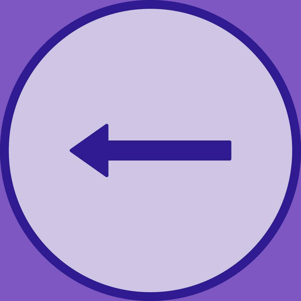 Unique Left Arrow Vector Icon