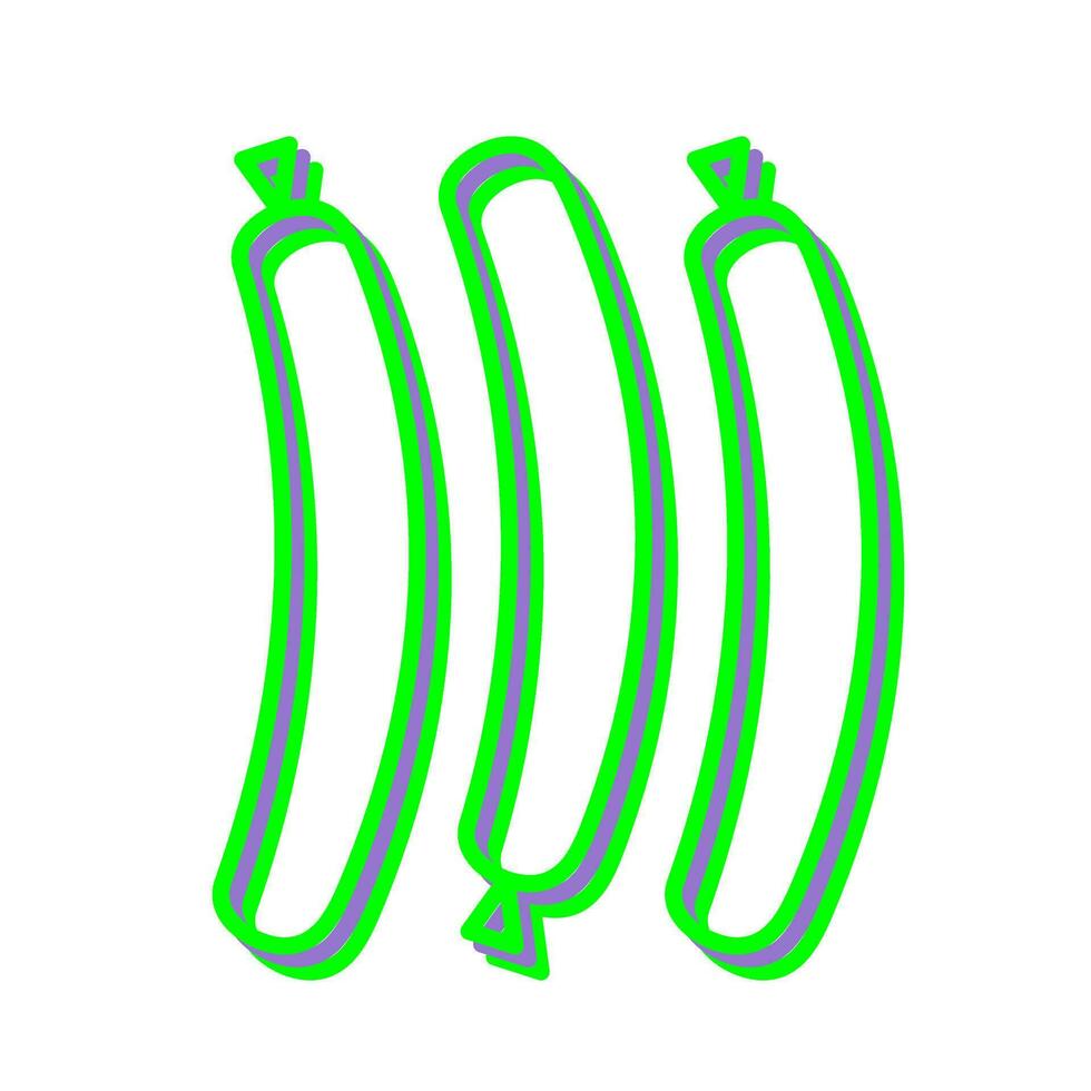 Hot Sausage Vector Icon