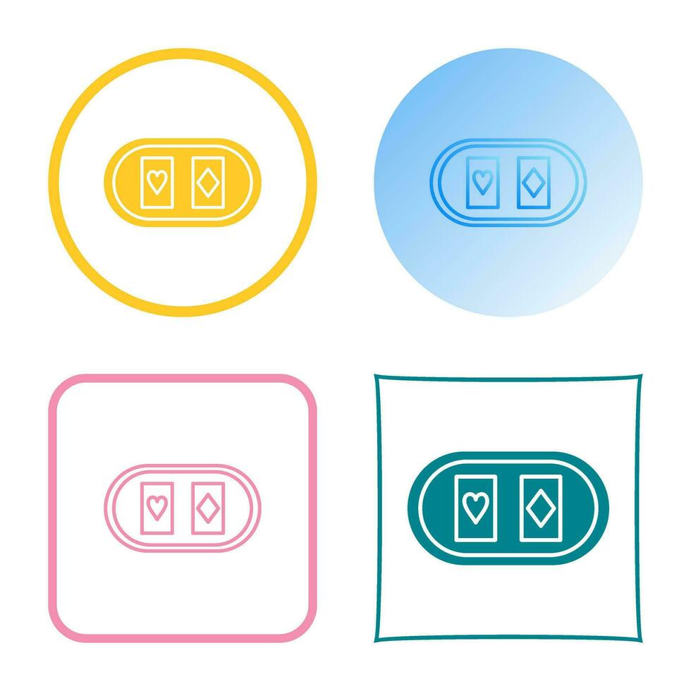 Cards Table Vector Icon