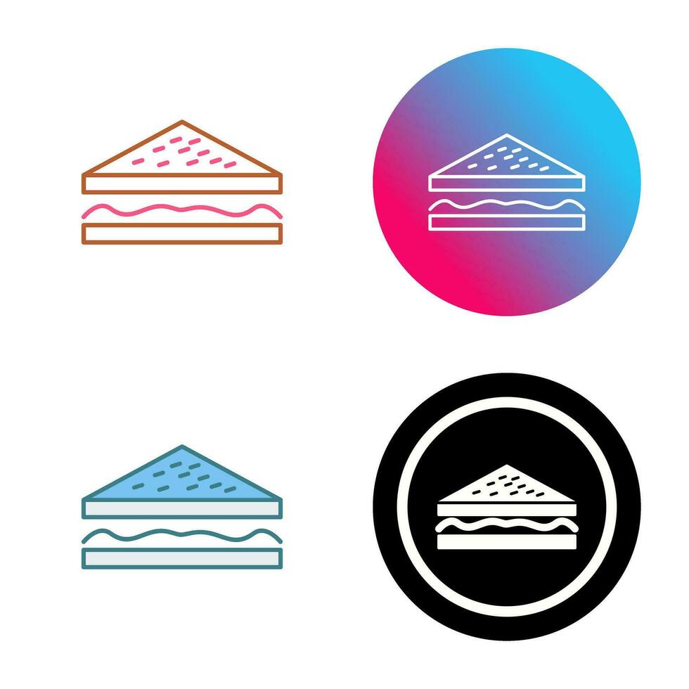 Unique Sandwich Vector Icon