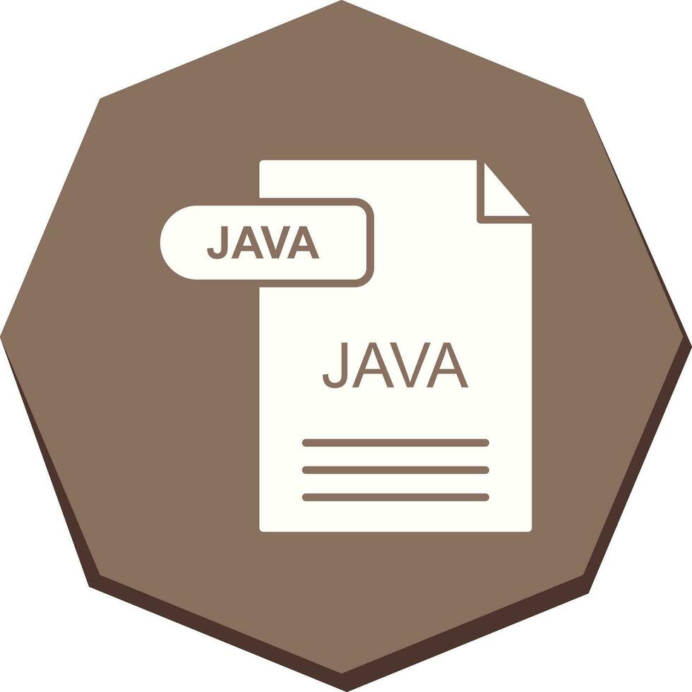 icono de vector de java