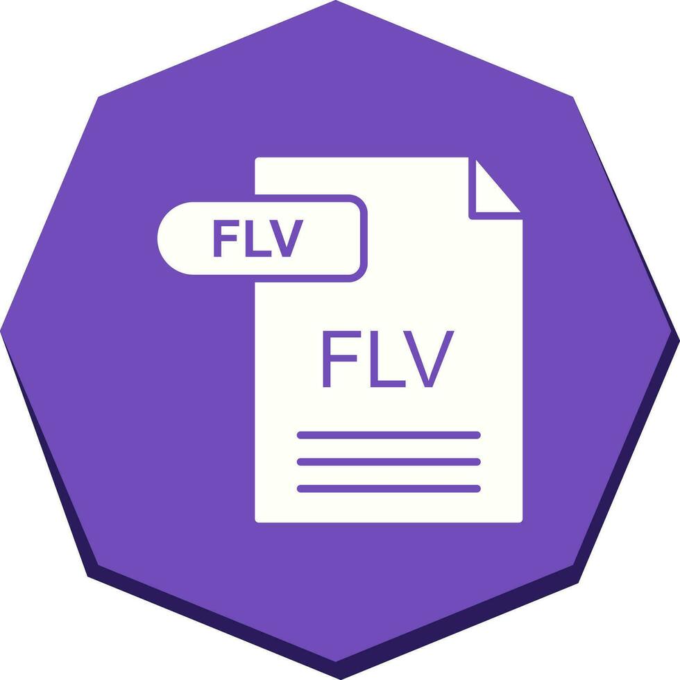 FLV Vector Icon