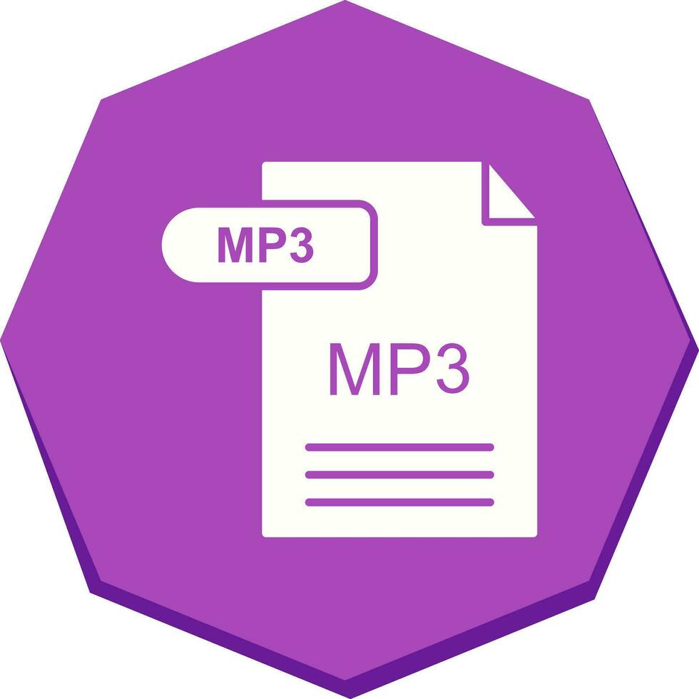 icono de vector de mp3