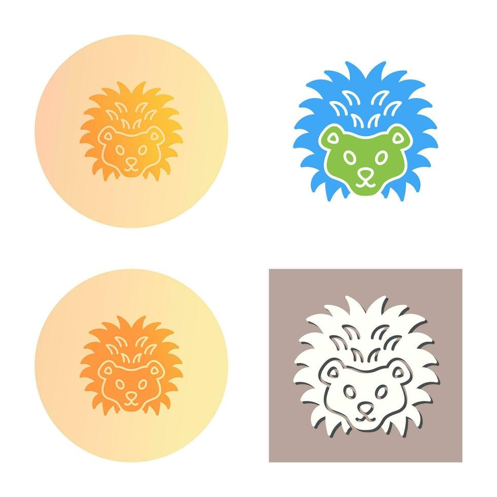 Hedgehog Vector Icon