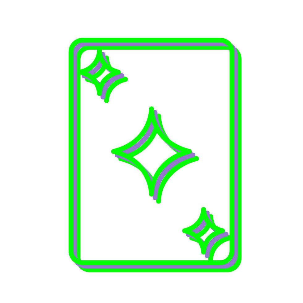 Unique Card Vector Icon