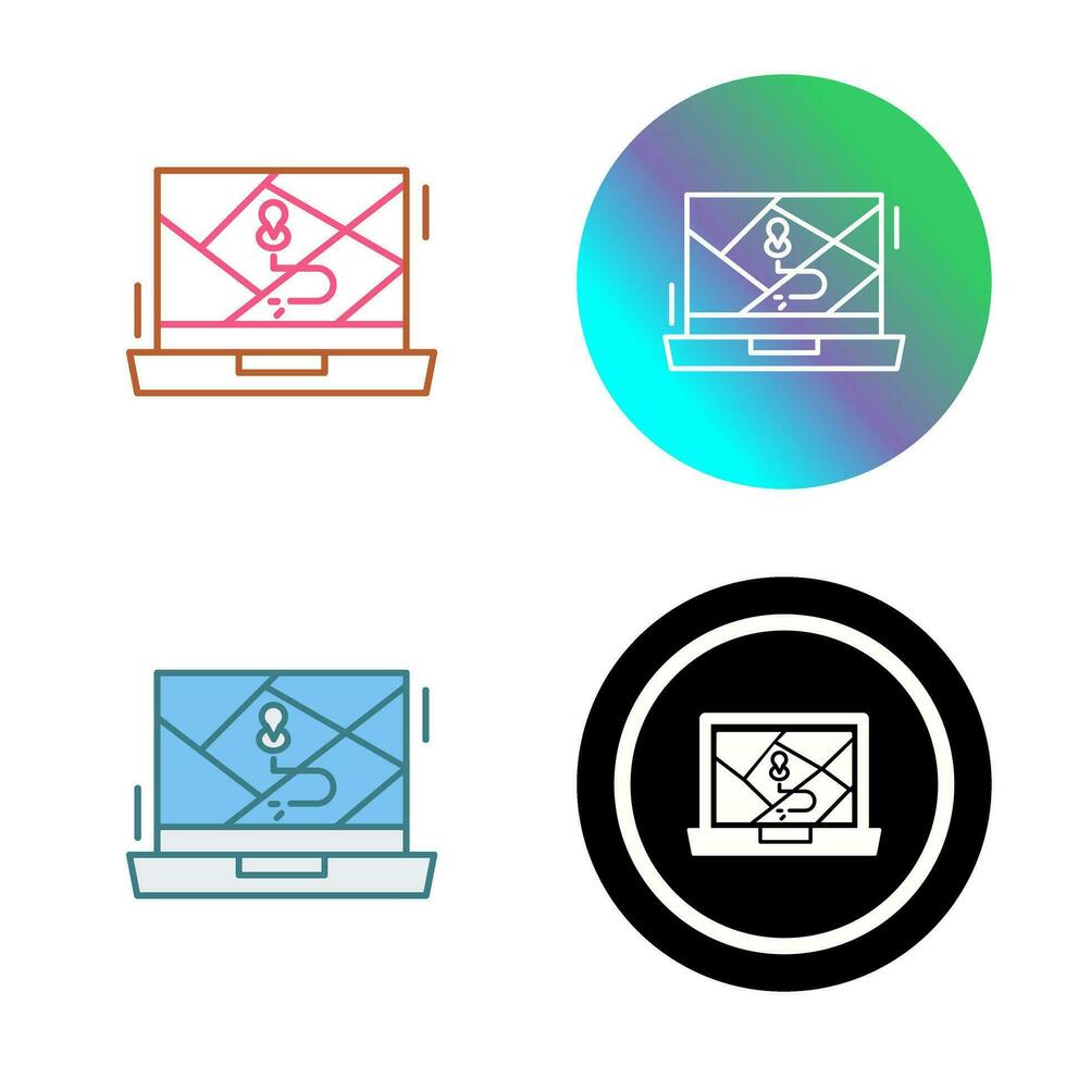Google Map Vector Icon
