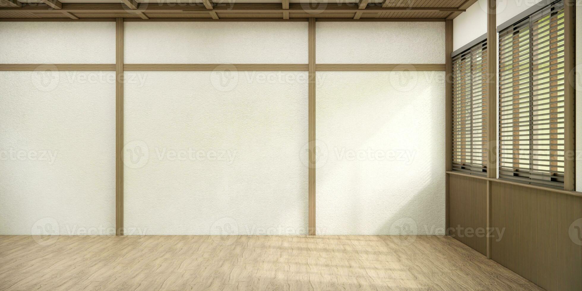 vacío habitación, limpia japonés minimalista habitación interior foto