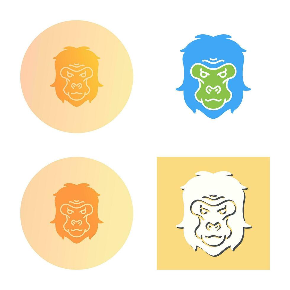Gorilla Vector Icon