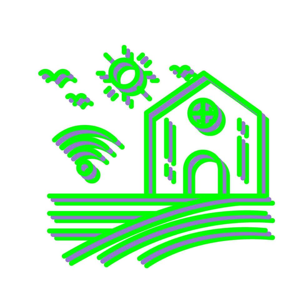 Smart Farm Vector Icon