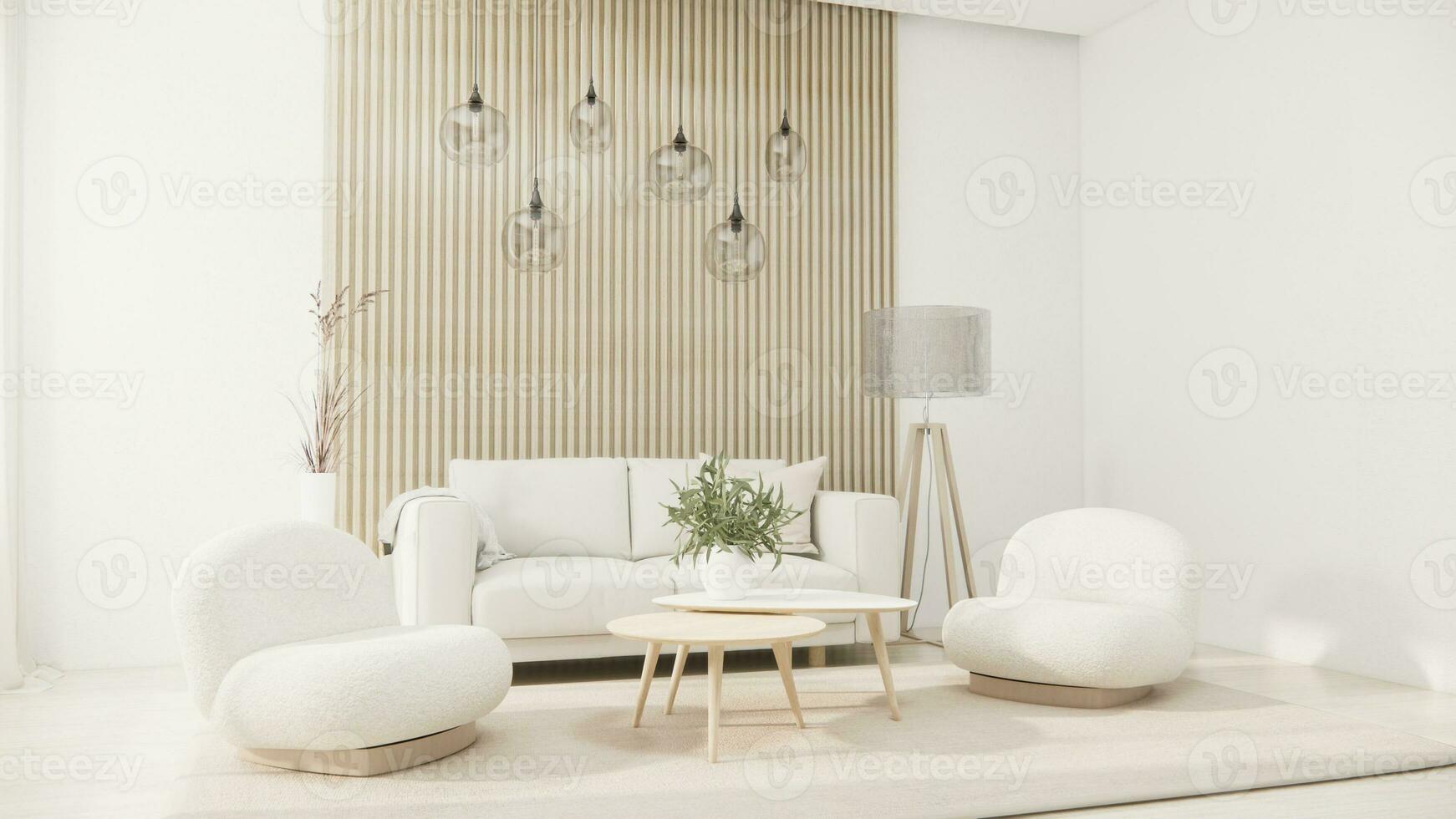 sofa armchair minimalist design muji style.3D rendering photo