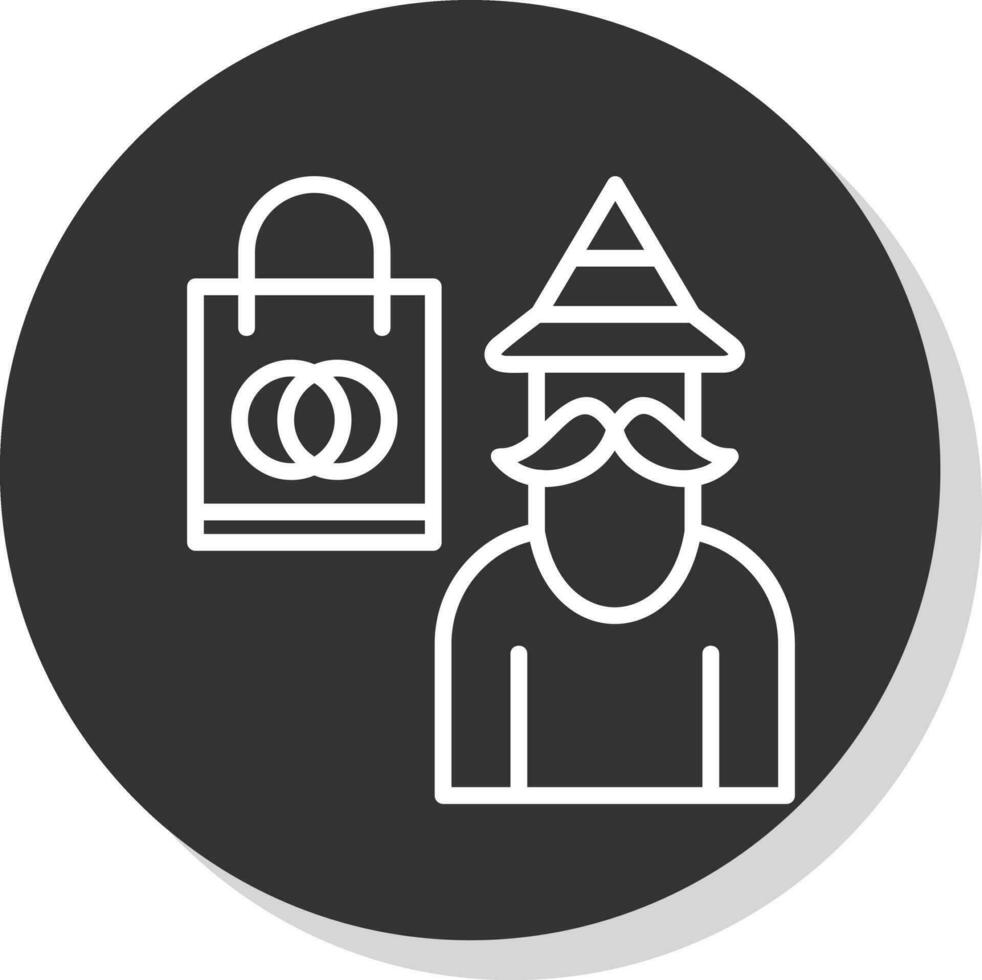 Shopping Wizard Vector Icon Design