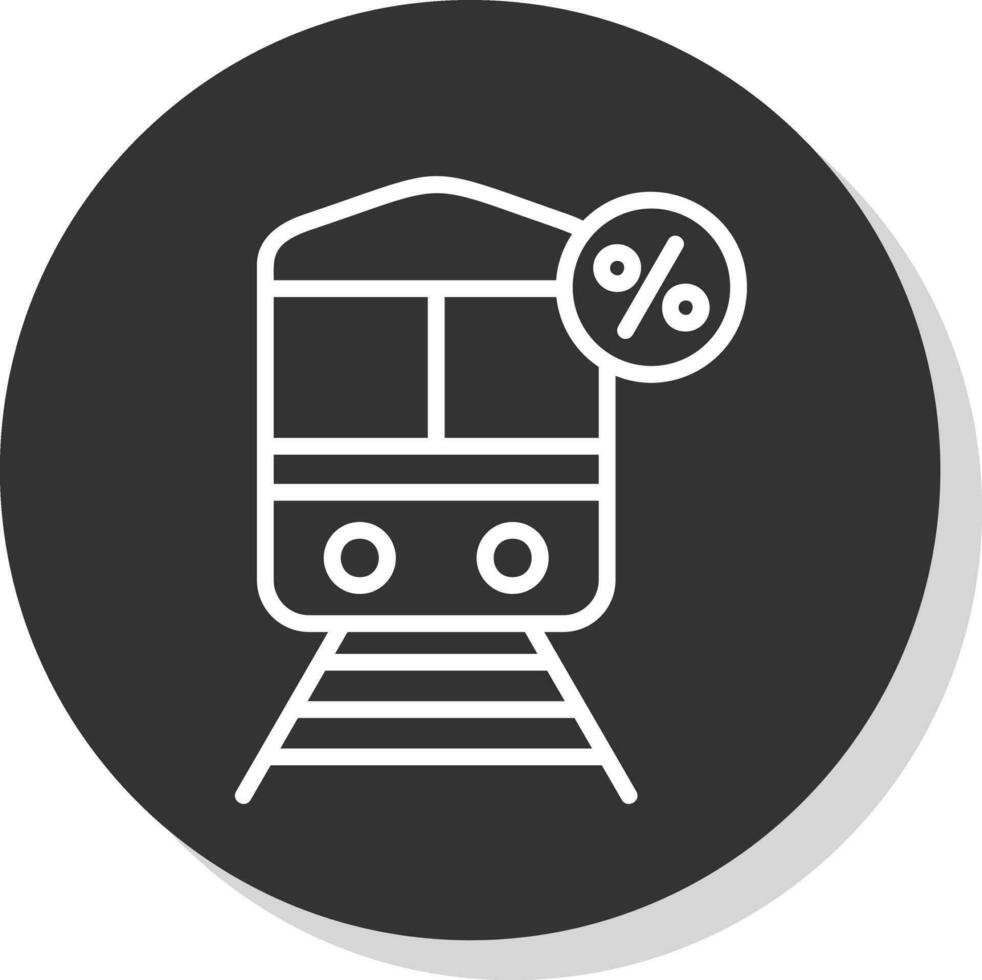 descontado tren vector icono diseño