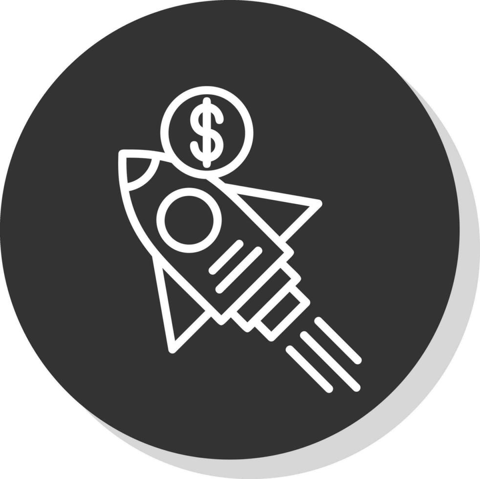 Sale Rocket Vector Icon Design