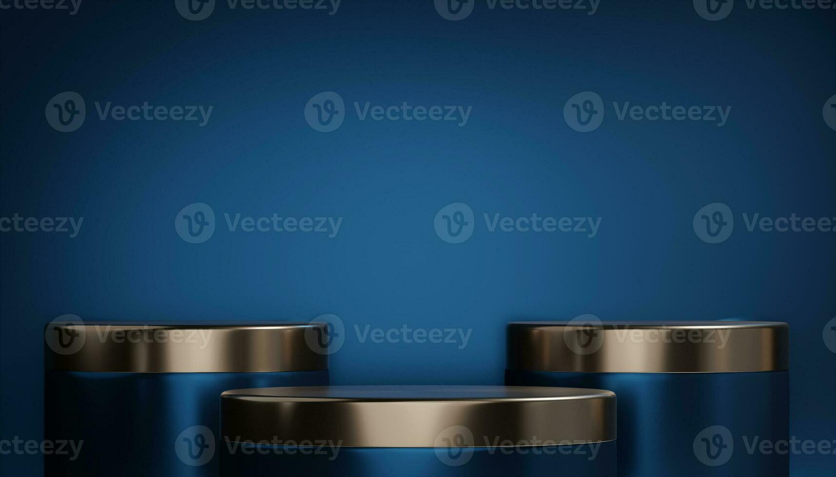 Dark blue geometric background, japanese style podium blue concept . photo