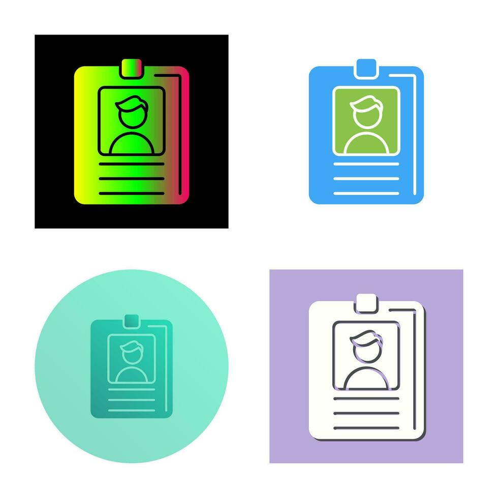 Id Card Vector Icon