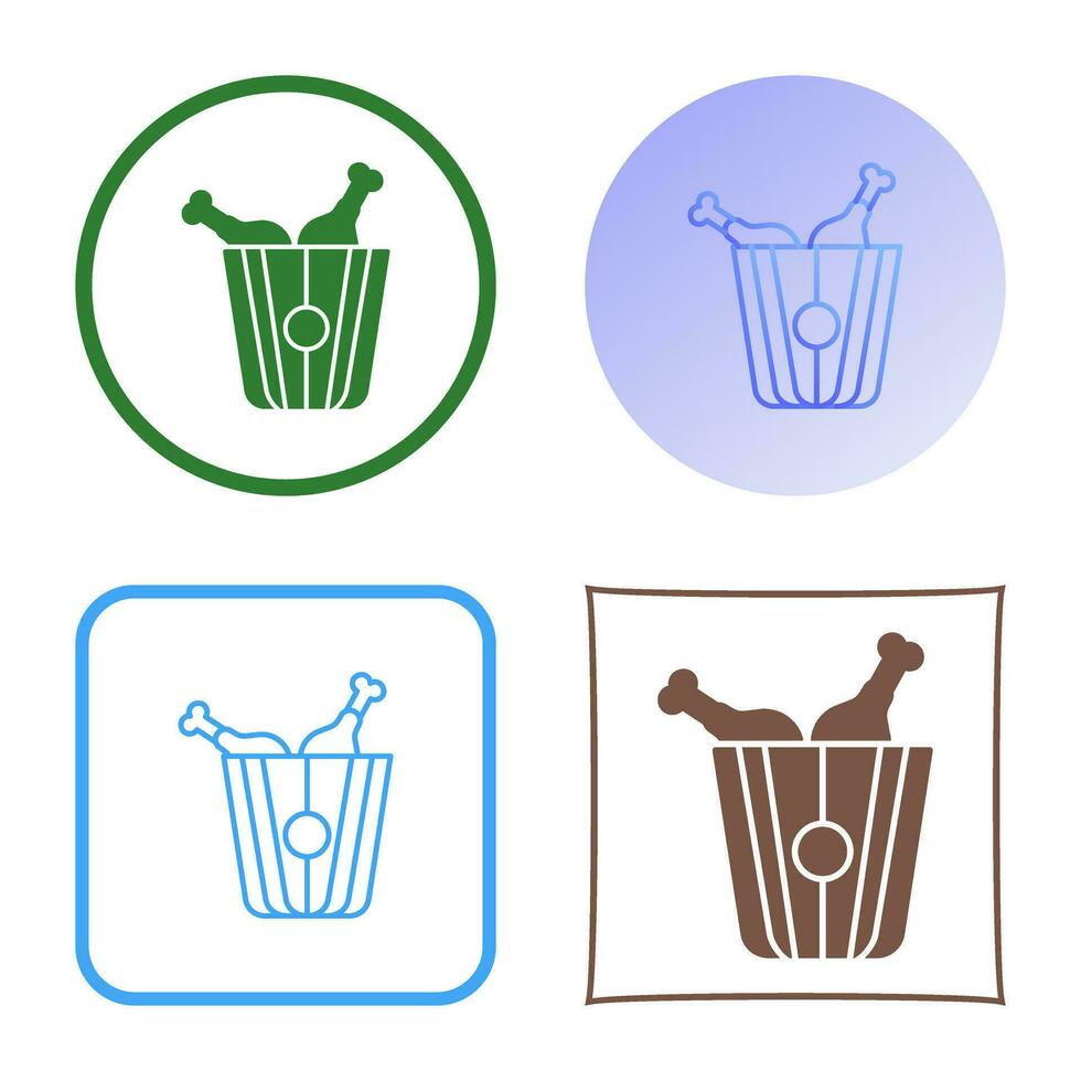 Fried Chicken Vector Icon