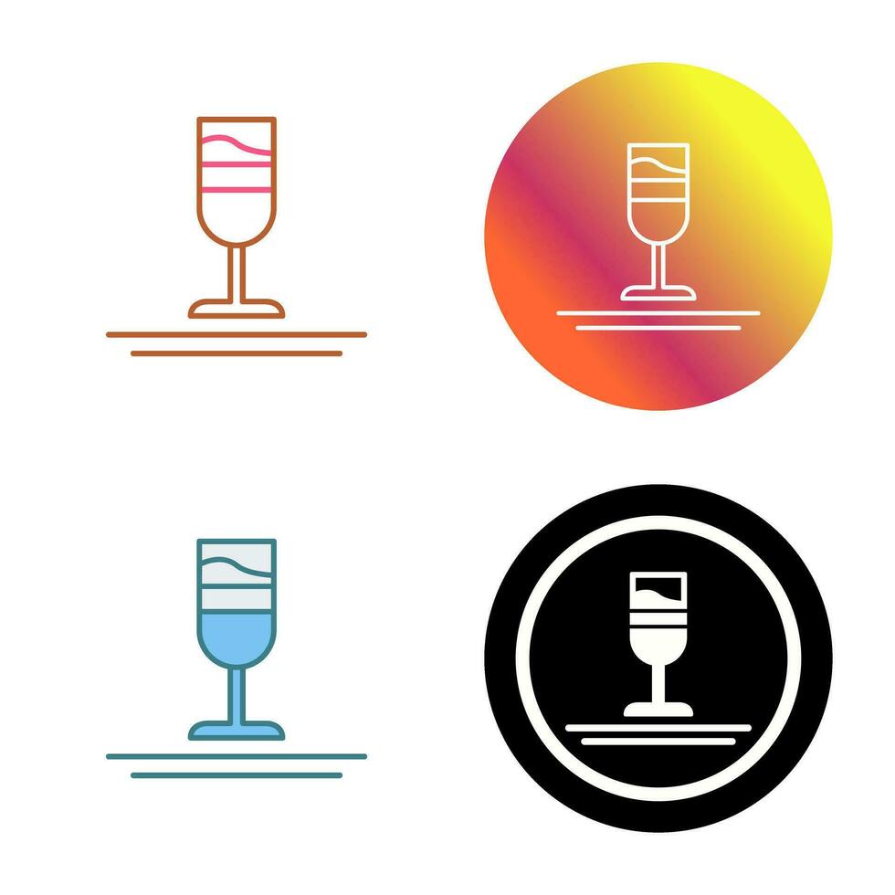 Rainbow Drink Vector Icon