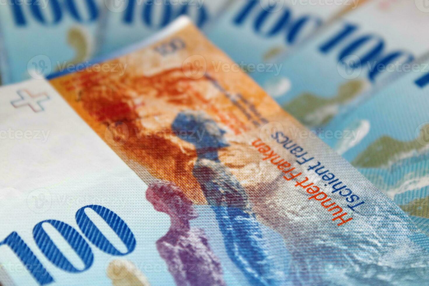 One hundred swiss francs photo