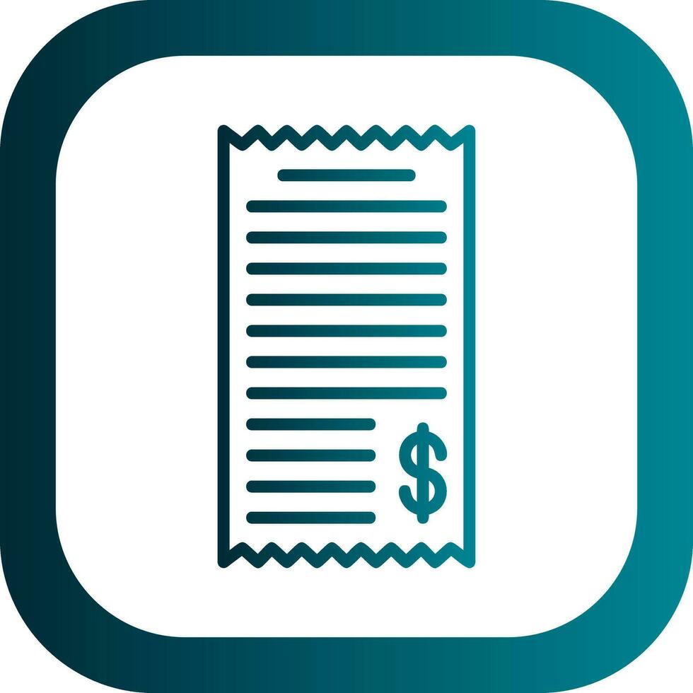 Shopping Receipt Vector Icon Design