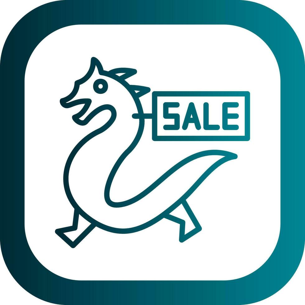 Sale Dragon Vector Icon Design