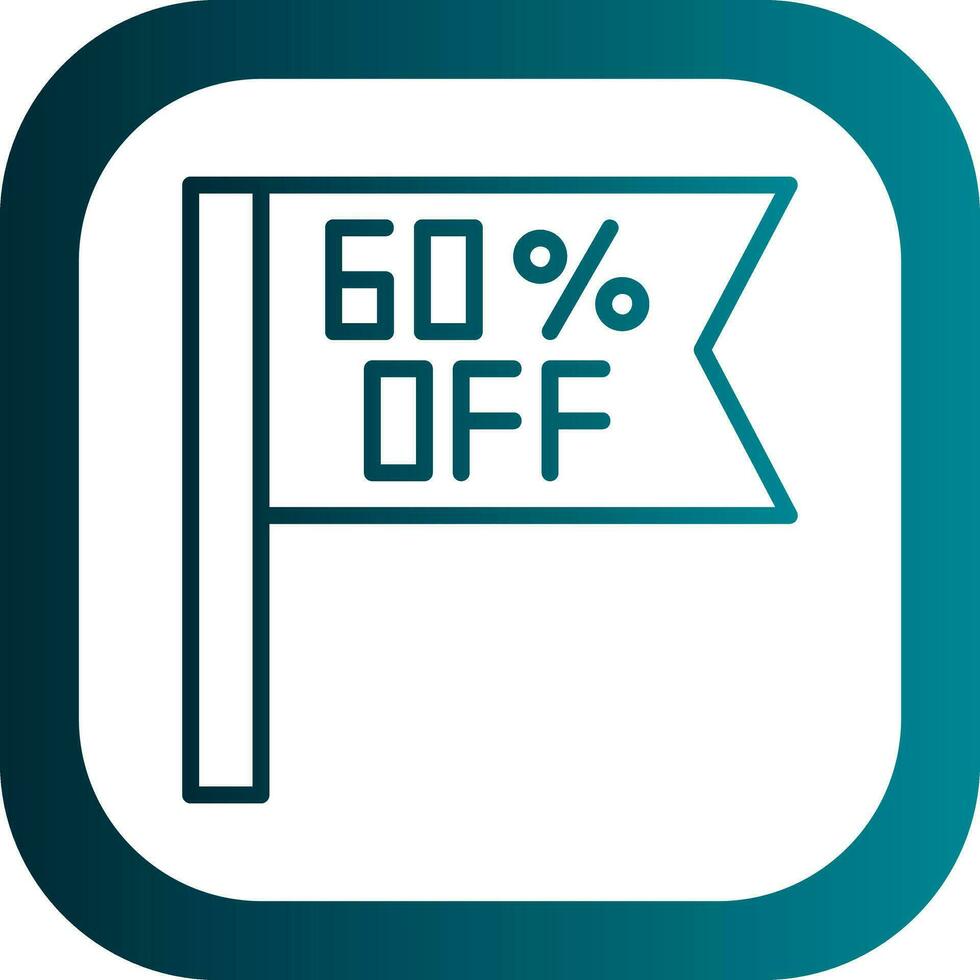 Percentage Off Vector Icon Design