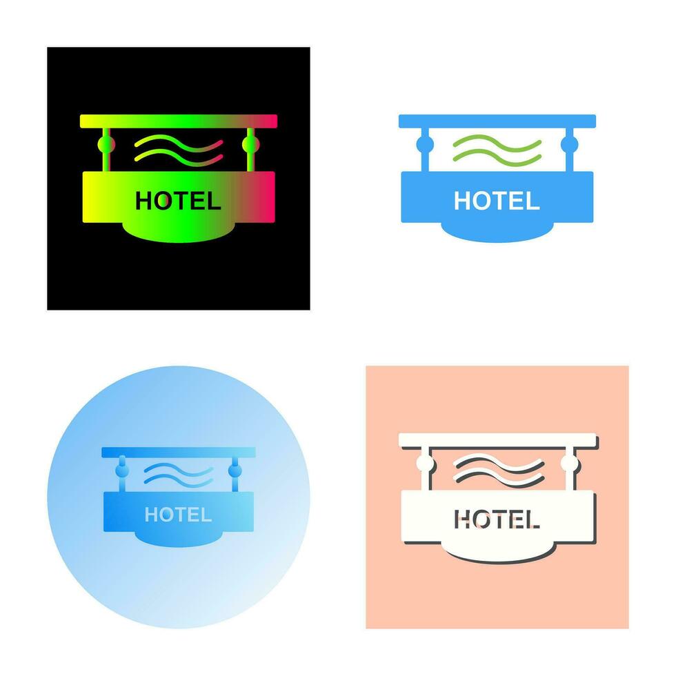 Hotel Sign Vector Icon