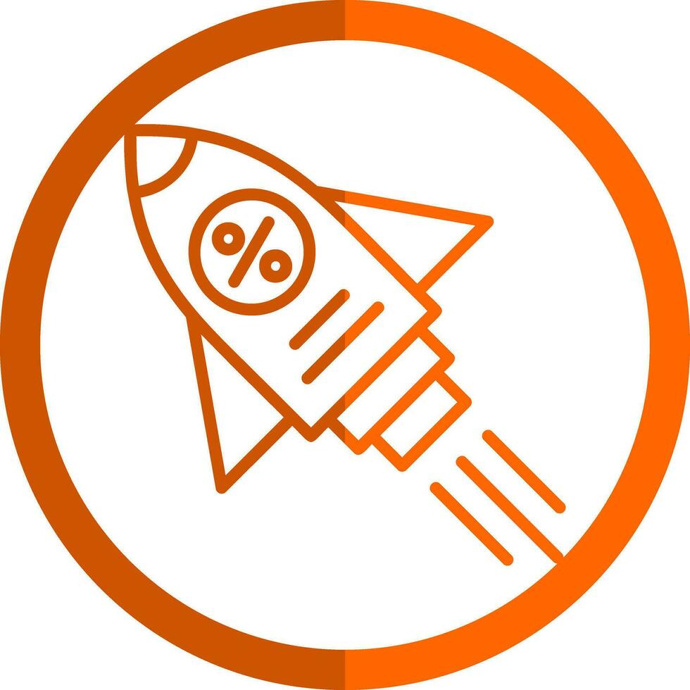 Discounted Spaceship Vector Icon Design