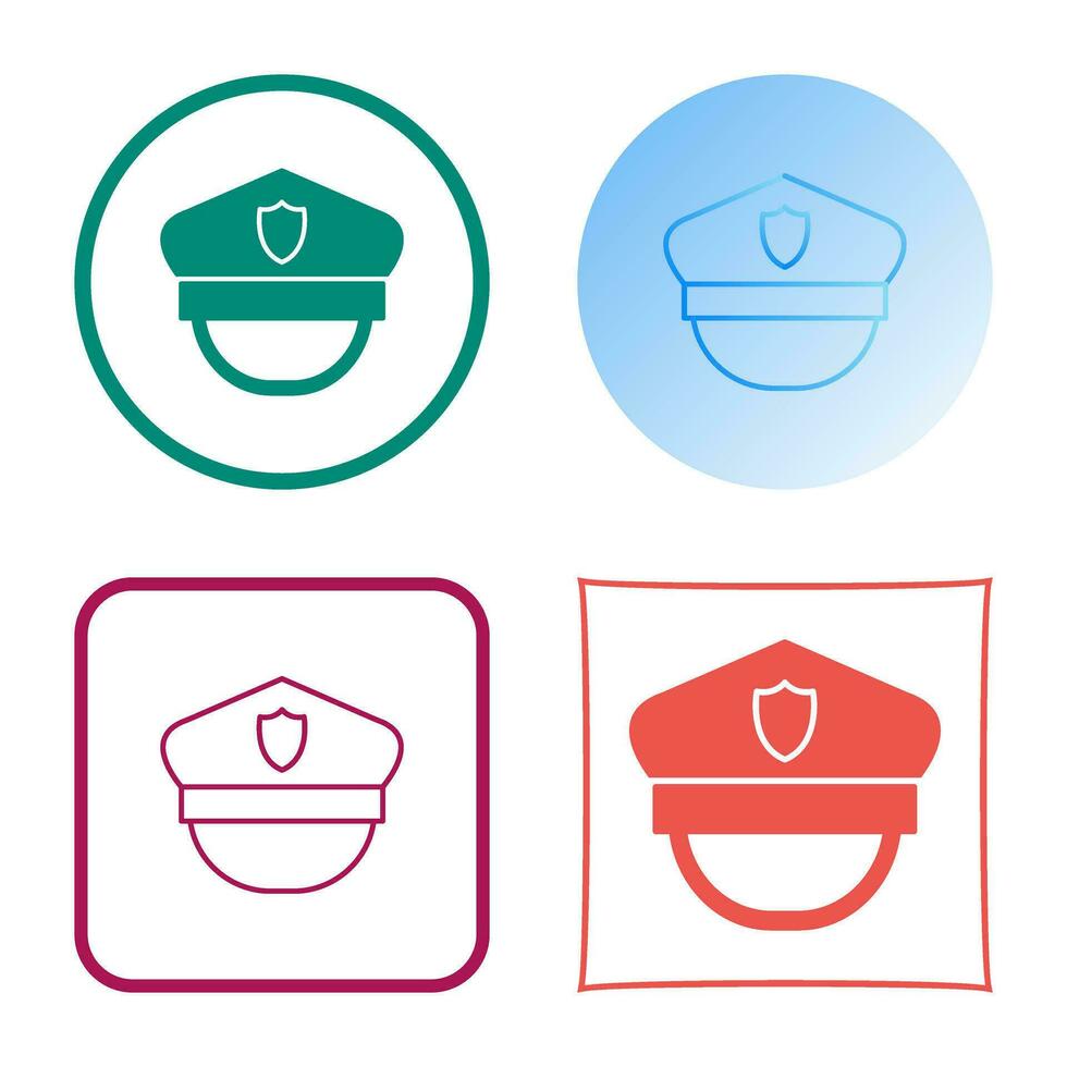 Police Hat Vector Icon