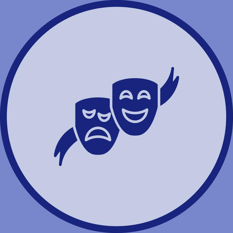 Theater Masks Vector Icon
