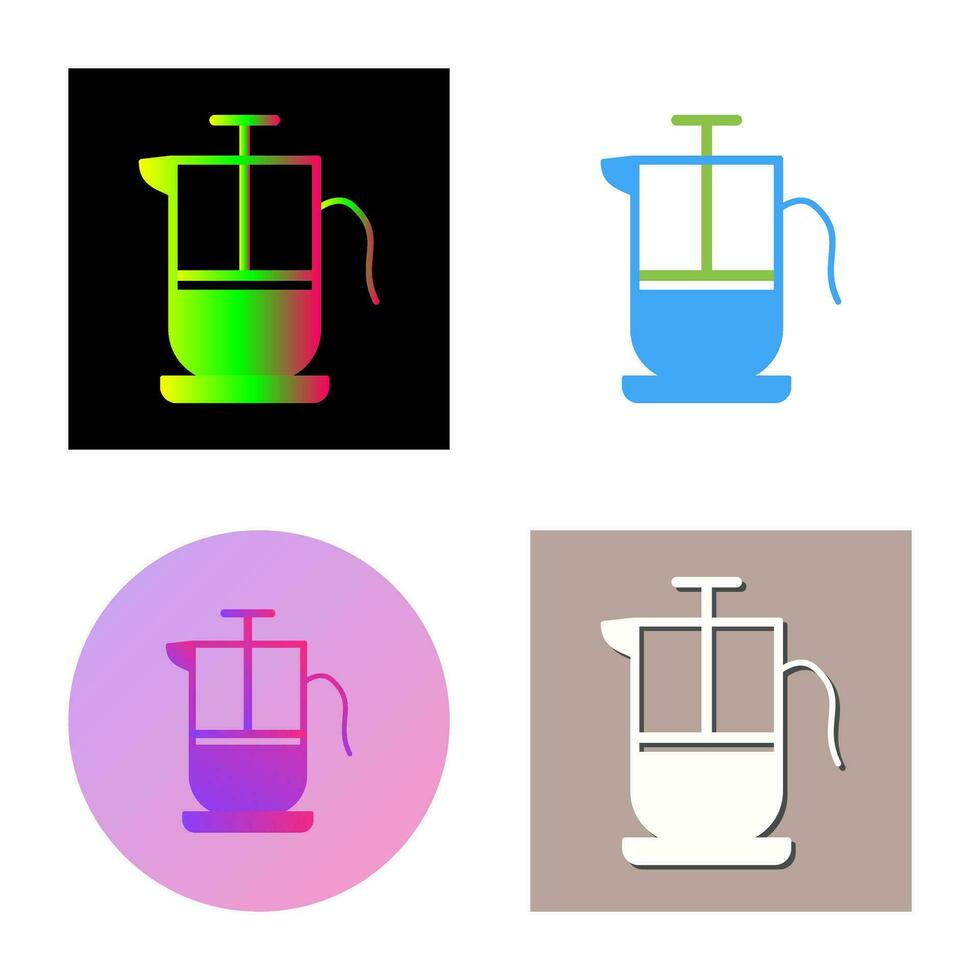 French Press Vector Icon