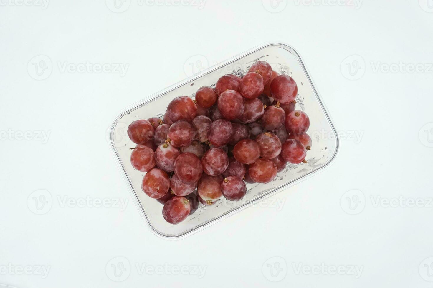 grapes in PET plastic containers photo