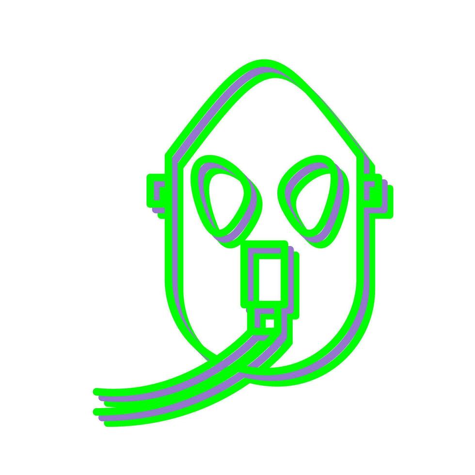 Unique Oxygen Mask Vector Icon