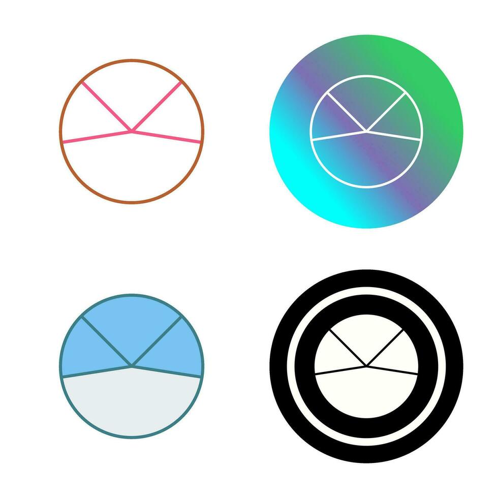 Pie Chart Analysis Vector Icon