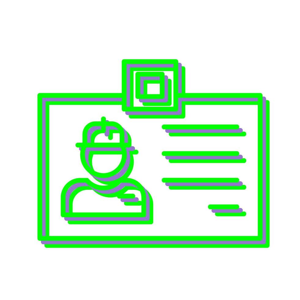 Identity Card Vector Icon