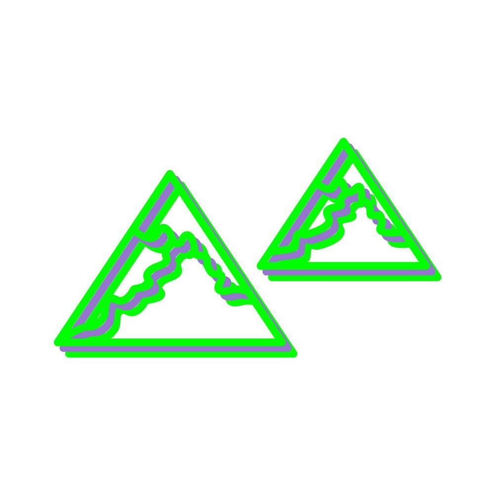 Unique Mountains Vector Icon